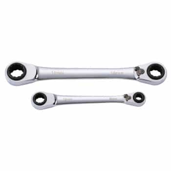 4 in 1 Ratchet combination wrench, switchable 8-10, 12-13