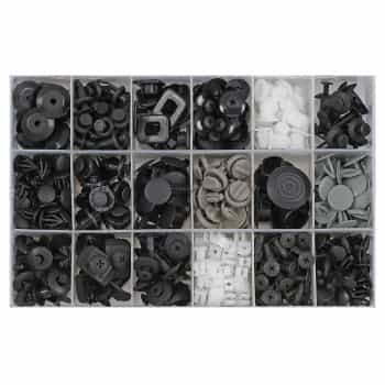 Assortment of upholstery clips for Nissan 408 pieces