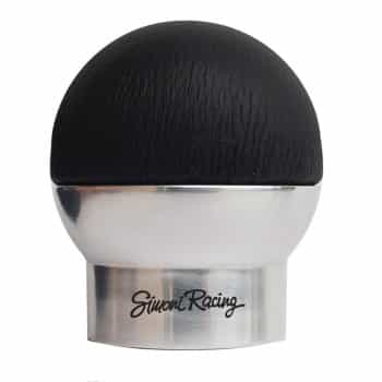 Simoni Racing Gear Shift Knob Special College Chrome/Black Leather