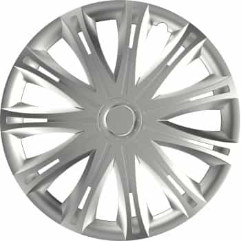4-Piece Hubcaps Spark Silver 15 Inch
