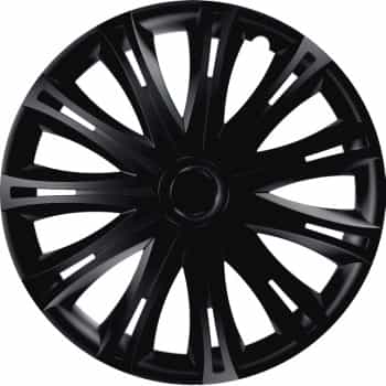4-Piece Hubcaps Spark Black 13 Inch