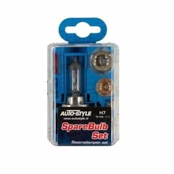 Complete spare bulb set H7 55W / 12V Clear