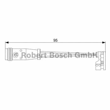 Warning Contact, brake pad wear 1.987.473.006 Bosch