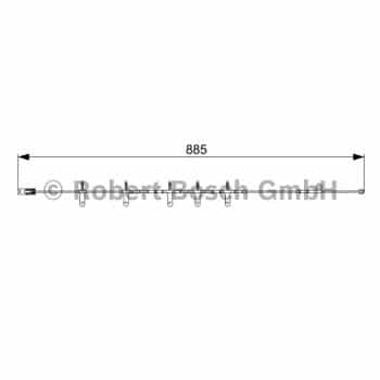 Warning Contact, brake pad wear 1 987 473 015 Bosch