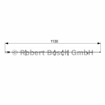 Warning Contact, brake pad wear 1 987 473 016 Bosch