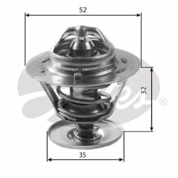 Thermostat, coolant TH12588G1 Gates