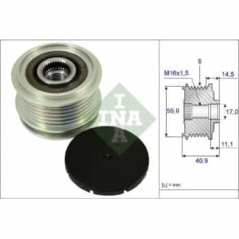Alternator Freewheel Clutch 535001210 Ina