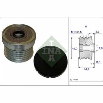 Alternator Freewheel Clutch 535018310 Ina