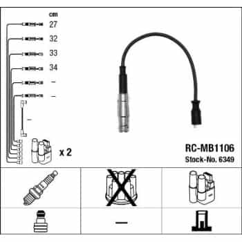 Ignition Cable Kit 6349 NGK
