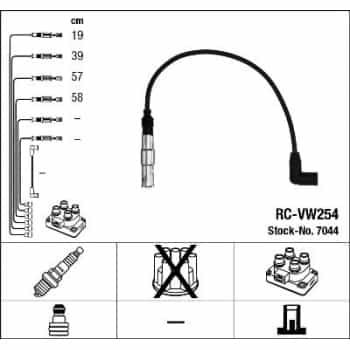 Ignition Cable Kit 7044 NGK