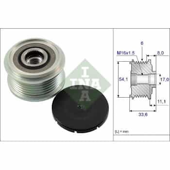 Alternator Freewheel Clutch 535005910 Ina