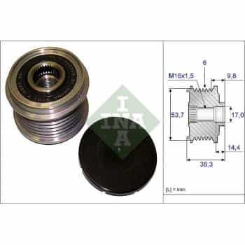 Alternator Freewheel Clutch 535020310 Ina
