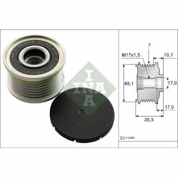 Alternator Freewheel Clutch 535015310 Ina