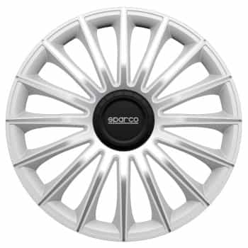 4-Piece Sparco Hubcaps Treviso 15-inch silver