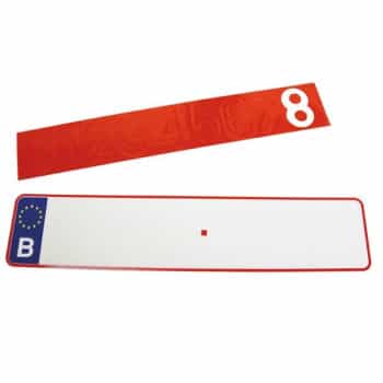 Number plate long alu reflect