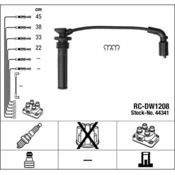 Ignition Cable Kit 44341 NGK