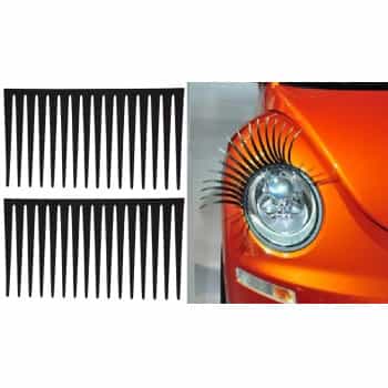 Simoni Racing Self-Adhesive Headlight Eyelashes - Black - Set of 2 pieces
