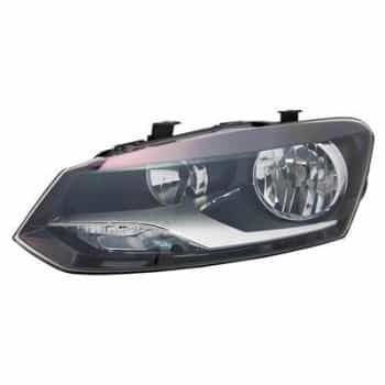 Headlight left H7+H7 including actuator 5829961 Van Wezel