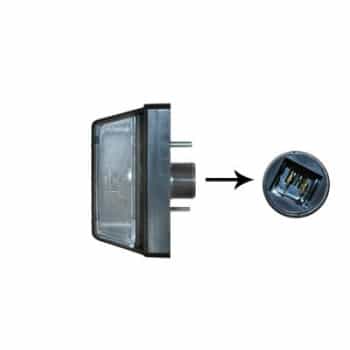 Number Plate Light 1650940 Van Wezel