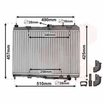 Radiator, engine cooling *** IR PLUS *** 18002440 International Radiators Plus