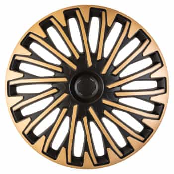 4-piece Hubcaps Soho 15-inch black / gold