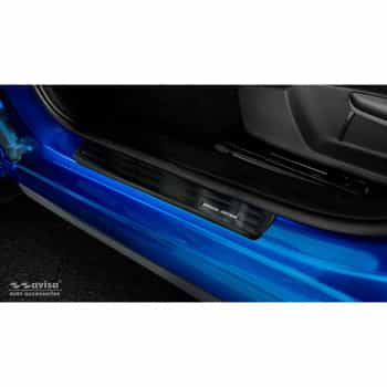 Black stainless steel door sill suitable for Skoda Kamiq 2019- 'Special Edition' - 4-piece