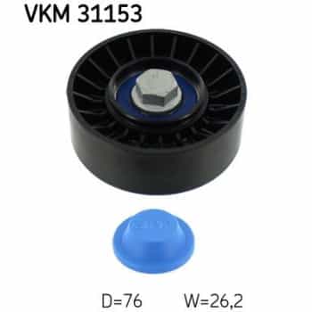Deflection/Guide Pulley, v-ribbed belt VKM 31153 SKF