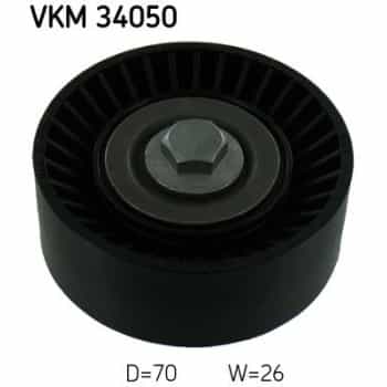 Deflection/Guide Pulley, v-ribbed belt VKM 34050 SKF