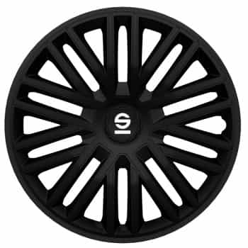 4-piece Sparco Hubcaps Bergamo 15-inch black