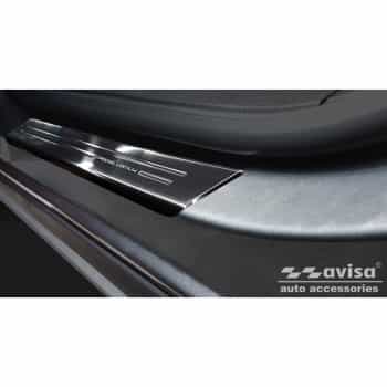 Black stainless steel door sills suitable for Opel Zafira 2012-2019 - 'Special Edition' - 4-piece