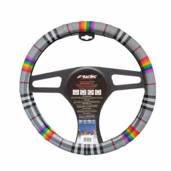 Simoni Racing Steering wheel cover Fancy - 37-39cm - Multi-color Eco-Leather
