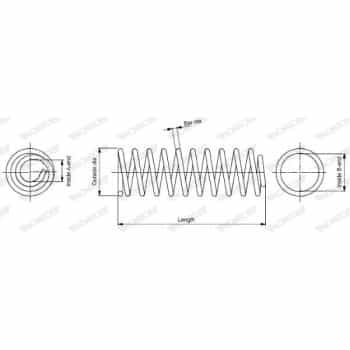 Coil Spring MONROE SPRINGS SE3493