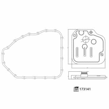 Hydraulic Filter Set, automatic transmission 173141 FEBI