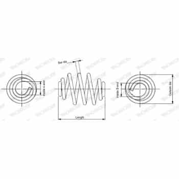 Coil Spring MONROE SPRINGS SN2276