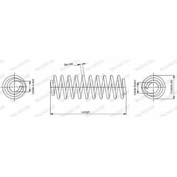 Coil Spring MONROE OESpectrum SPRINGS SP3813