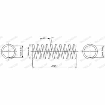 Coil Spring MONROE OESpectrum SPRINGS SP3816