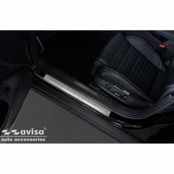 Stainless steel door sills suitable for Volkswagen Passat B8 Sedan/Variant 2014- - 'Lines' - 4-piece
