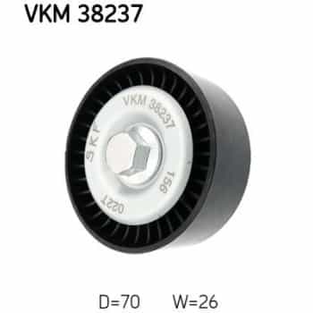 Deflection/Guide Pulley, v-ribbed belt VKM 38237 SKF