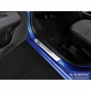 Stainless steel door sills suitable for Dacia Sandero III 2020- incl. Stepway 'Lines' - 4-piece