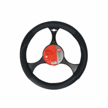 Carpoint Steering wheel cover PU Leather black 37-39cm
