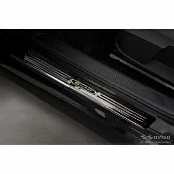 Black stainless steel door sills suitable for Volkswagen ID.3 2020- 'E-Power' - 4-piece