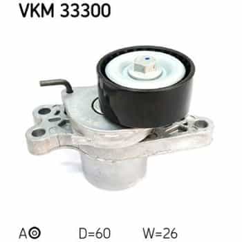 Tensioner Pulley, v-ribbed belt VKM 33300 SKF