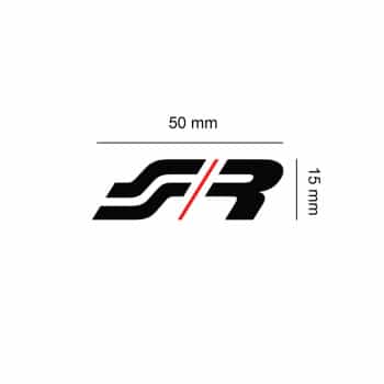 Simoni Racing Sticker 'SR' - 50x15mm