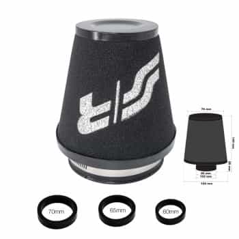 Simoni Racing Universal Foam air filter conical 124/76mm - incl. 3 adapter rings