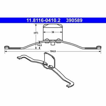 Spring, brake caliper
