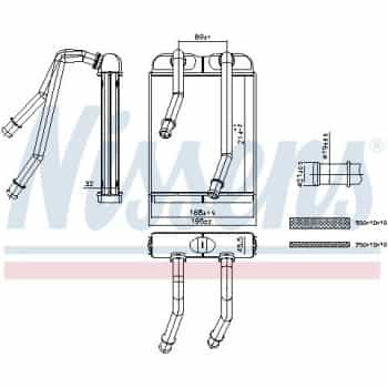 Heater radiator, interior heating