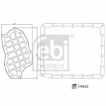 Hydraulic filter set, automatic drive 176622 FEBI