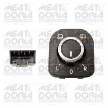 Switch, mirror adjustment
