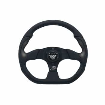 Simoni Racing Sports handlebar X2 Poly / Pelle 'Formula' 330mm - Black