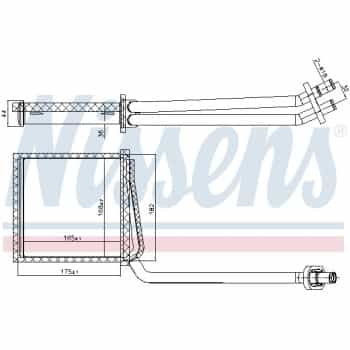 Heater radiator, interior heating